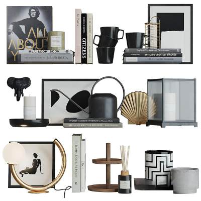 现代书籍饰品摆件-01